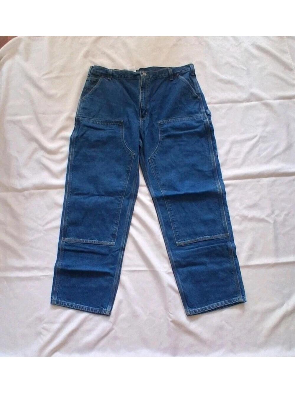 Carhartt 2005 B73 DST 42x32 dungaree double knee Workers Pants Heavy duty